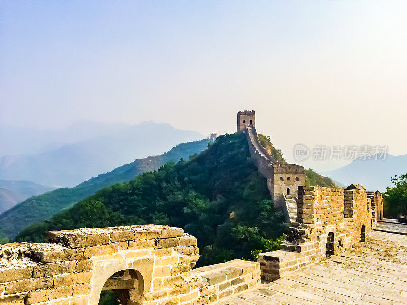 Great Wall, Ancient City Wall, Gray City Wall, Enemy Tower 万里长城、古代城墙、灰城墙、敌楼